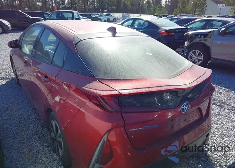 2017 Toyota Prius Prime Advanced z USA, uszkodzony, nr VIN JTDKARFP4H3009633